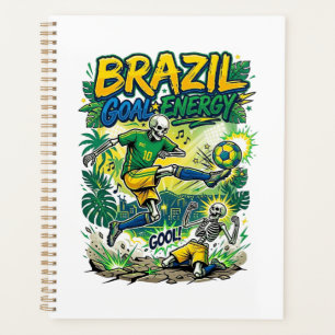 Agenda Energía de Gol de Brasil Esqueleto Delantero Nacio