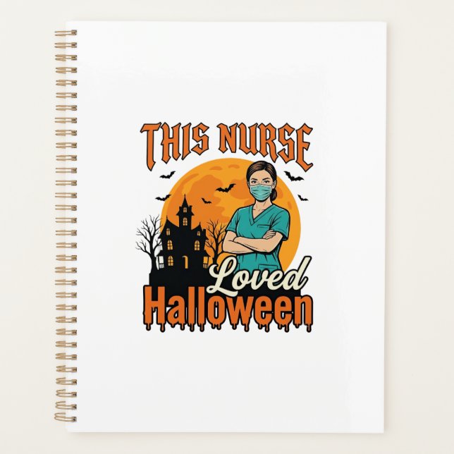 Agenda Enfermera de Halloween Amaba Halloween Vintage Esp (Anverso)