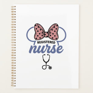 Agenda Enfermera registrada Bow Stethoscope Gráfico Vinta