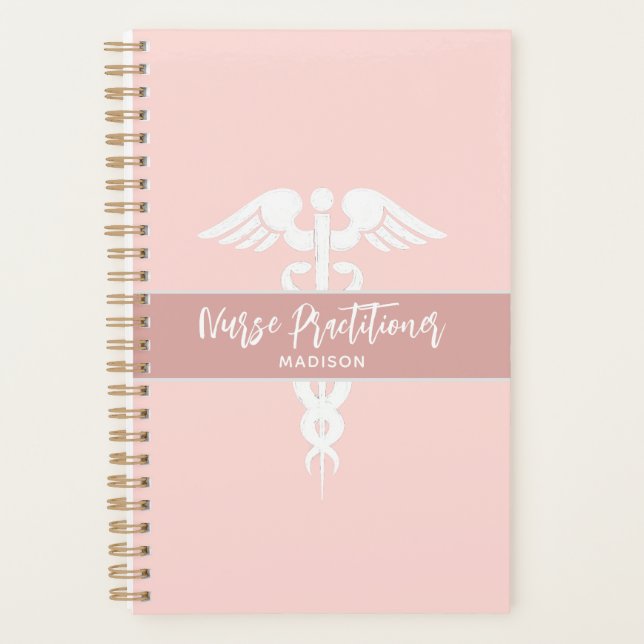 Agenda Enfermera rosa de Rubor Profesional médico persona (Anverso)