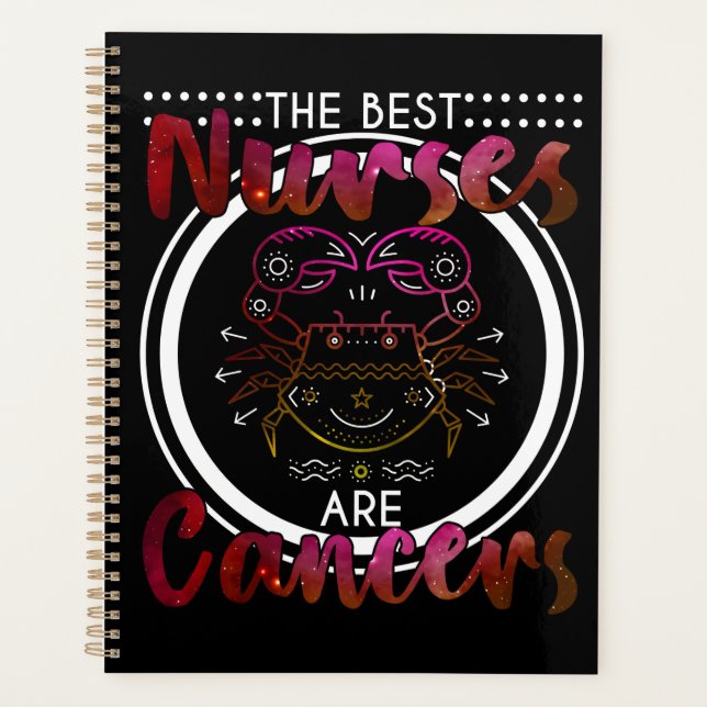 Agenda Enfermería de cumpleaños de cáncer de enfermera es (Anverso)