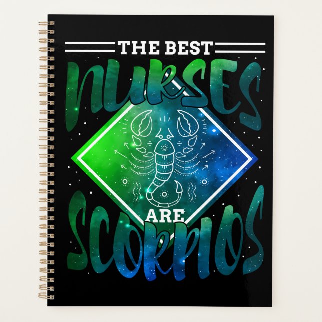 Agenda Enfermero Escorpio Enfermería de cumpleaños estudi (Anverso)