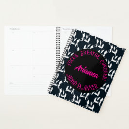 Agenda Enfoque, Respiración, Conquistar el TDAH| Negro, b