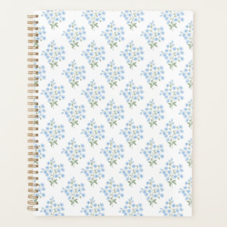 Agenda English Country Muster mit Vergissmeinnichtblumen