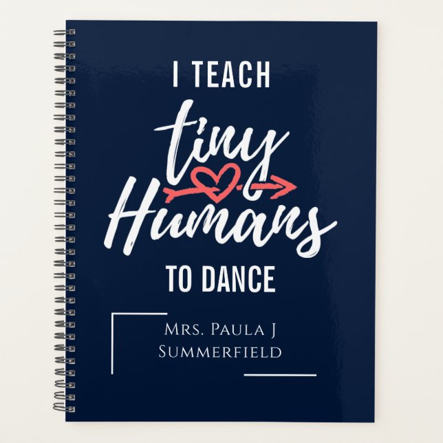 Agenda Enseño a Humanos Pequeños a Bailar Profesores Pers (Anverso)
