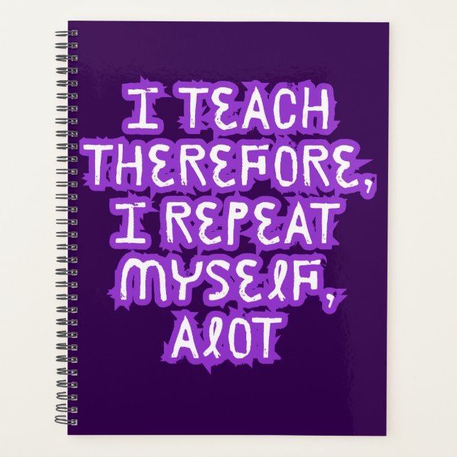 Agenda Enseño Por Lo Tanto Me Repito (Anverso)