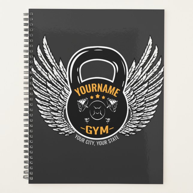 Agenda Entrenador de fitness GYM personalizado Kettlebell (Anverso)