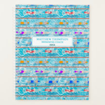 Entrenador Del Equipo De Natación En Piscina