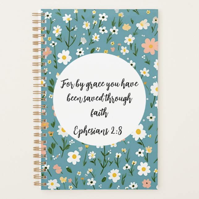 Agenda Ephesians 2:8 Christian Planner (Anverso)