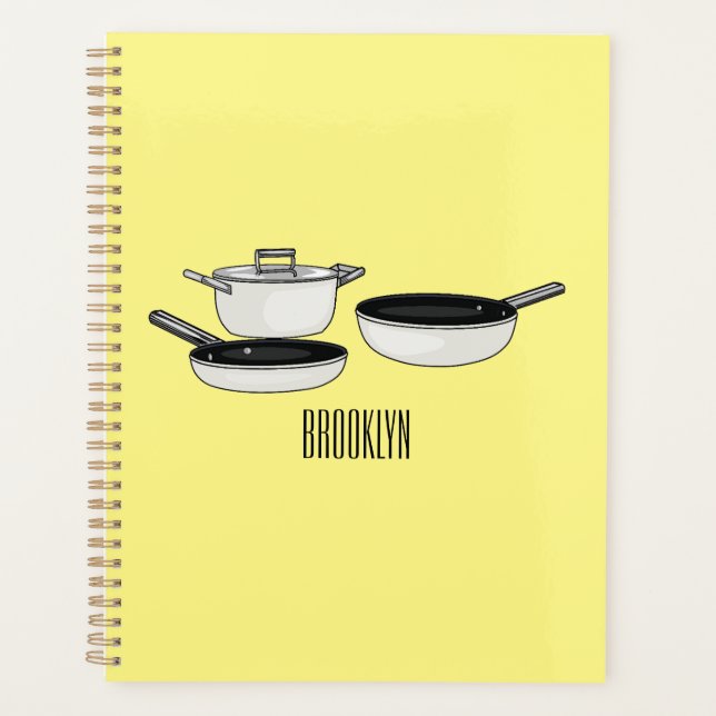 Agenda Equipo de cocina ilustracion personalizado (Anverso)