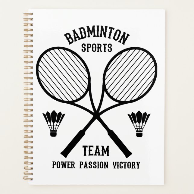 Agenda Equipo de deportes de bádminton (Anverso)