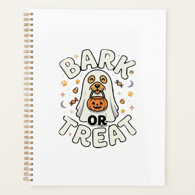 Agenda Equipo de golosinas de Halloween para perros (Anverso)