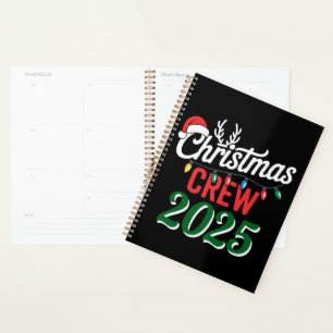Agenda Equipo de Navidad Personalizado 2025 Familia de Na