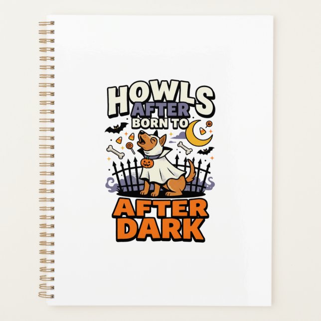Agenda Equipo de Perro de Halloween Boo (5) (Anverso)