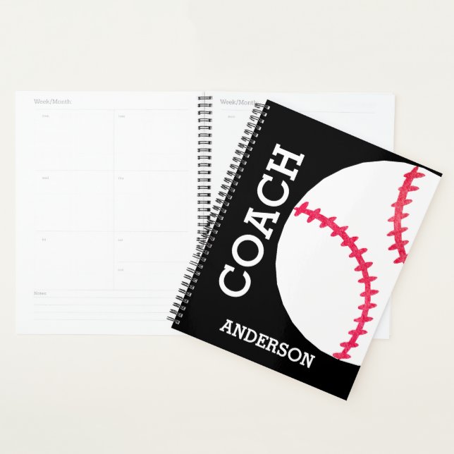 Agenda Equipo deportivo personalizado de entrenador de bé (Demostración)
