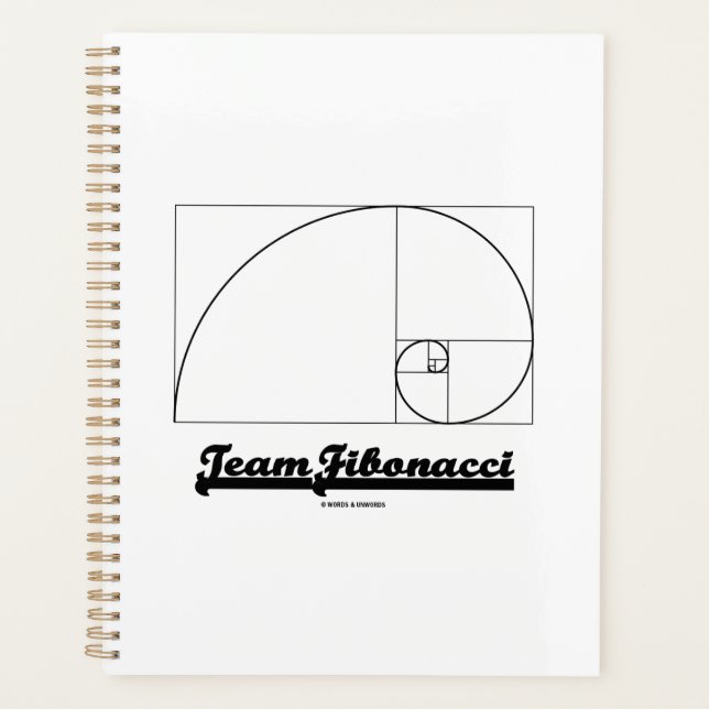 Agenda Equipo Fibonacci (Espiral Fibonacci) (Anverso)