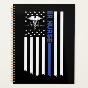 Agenda ER Enfermera Enfermería de Bandera Americana Enfe