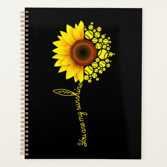 Agenda Eres Mi Softbol Sunshine Sunflower (Anverso)