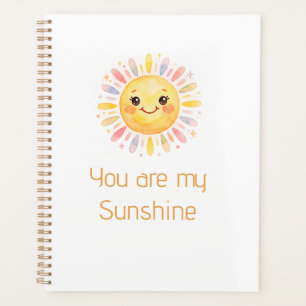 Agenda eres mi sol amarillo naranja rayos de sol añadir n