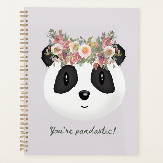 Agenda ¡Eres pandástico! Cute Panda Bear (Anverso)