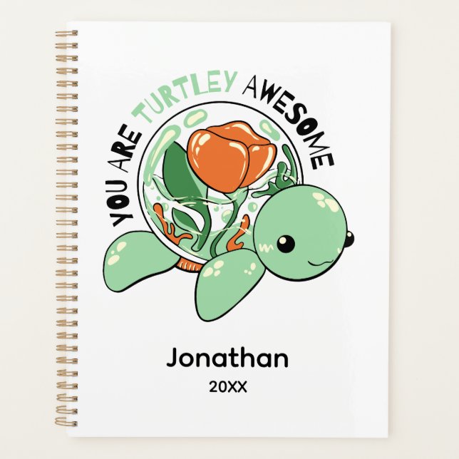 Agenda Eres Una Tortuga Impresionante Suculenta Flor (Anverso)