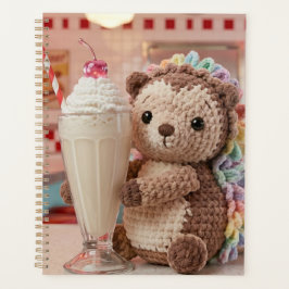 Agenda Erizo al crochet y batido en Diner Retro
