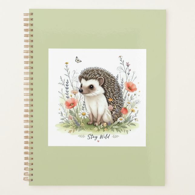 Agenda Erizo del bosque lindo salvaje  (Anverso)