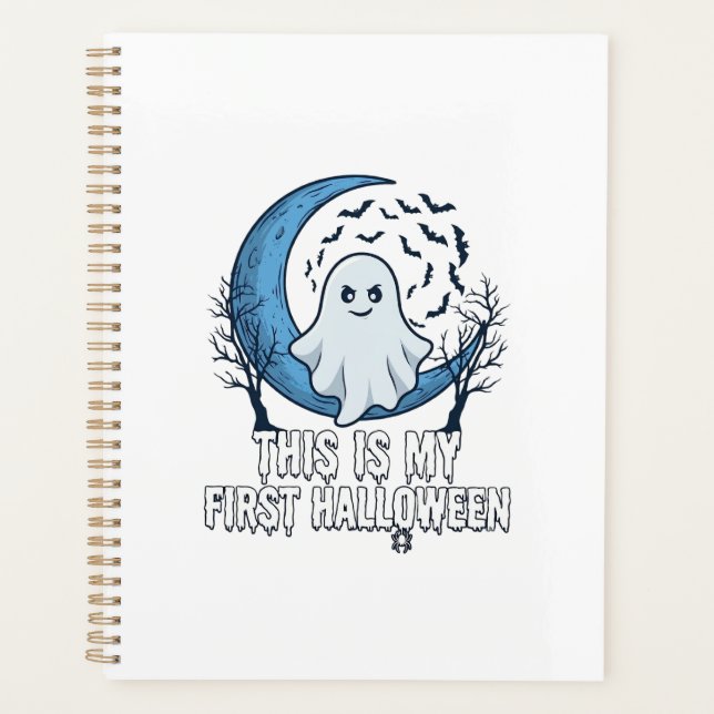 Agenda Es Primer Fantasma de Halloween Luna Creciente Mur (Anverso)