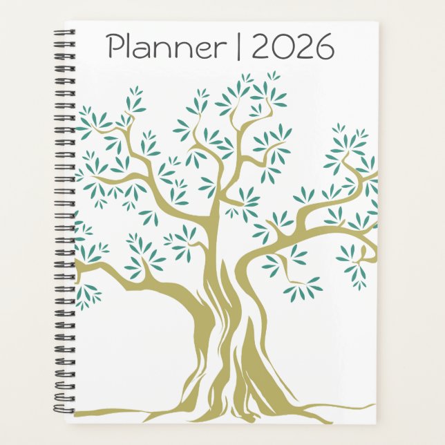 Agenda Esbozo de Olive Tree 2026 Planner - Mediterráneo (Anverso)