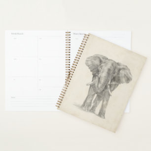 Agenda Esbozo elefante