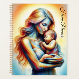 Agenda Escena brillante de madres y niños de origen divin