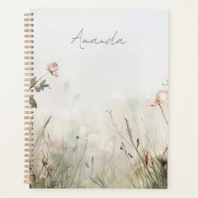 Agenda Escena de ensueño de las flores de primavera (Anverso)