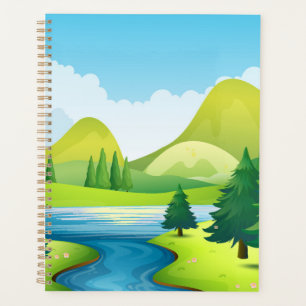Agenda Escena de la naturaleza en el río