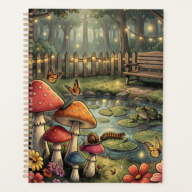 Agenda Escena del bosque Cottagecore (Anverso)