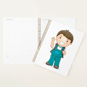 Agenda Escolar sonriente con mochila