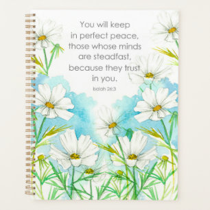 Agenda Escritura Religiosa Margaritas Flores Blancas Isaí