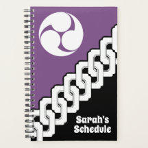 Escudo clásico japonés de cadena y Mitsudomoe