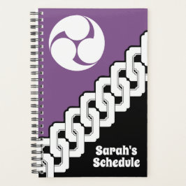 Agenda Escudo clásico japonés de cadena y Mitsudomoe