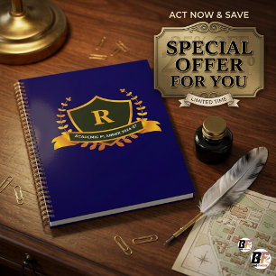 Agenda Escudo Colegial Premium Personalizado con Iniciale