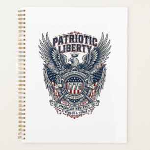 Agenda Escudo de batalla patriótico 1776 Símbolo inspirad