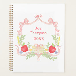 Agenda Escudo escolar personalizado | Profesora de aula