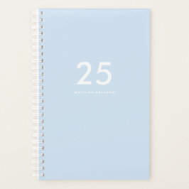 Agenda Escuela azul de luz bonito