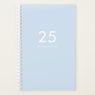 Agenda Escuela azul de luz bonito