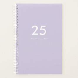 Agenda Escuela Cuta Light Purple Name