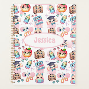 Agenda Escuela Cute Anime Kids Pink