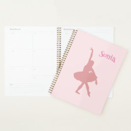 Agenda Escuela de baile ballet rosado