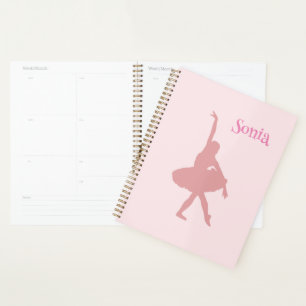 Agenda Escuela de baile ballet rosado