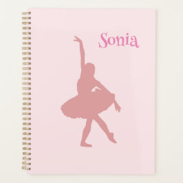 Agenda Escuela de baile ballet rosado