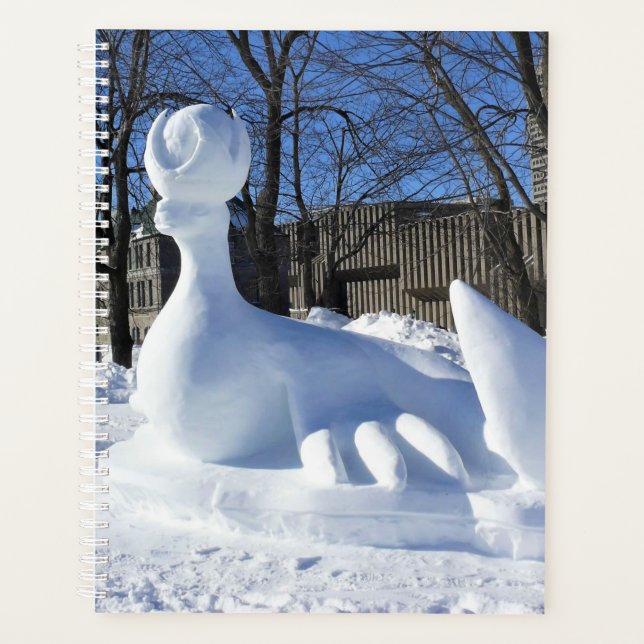 Agenda Escultura de nieve de foca, Quebec, Canadá (Anverso)
