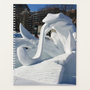 Agenda Escultura de nieve de rana, Quebec, Canadá